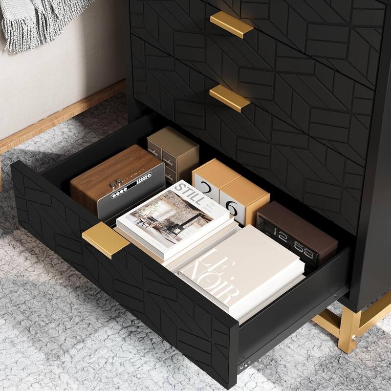 5 Drawer Dresser For Bedroom With Modern Style