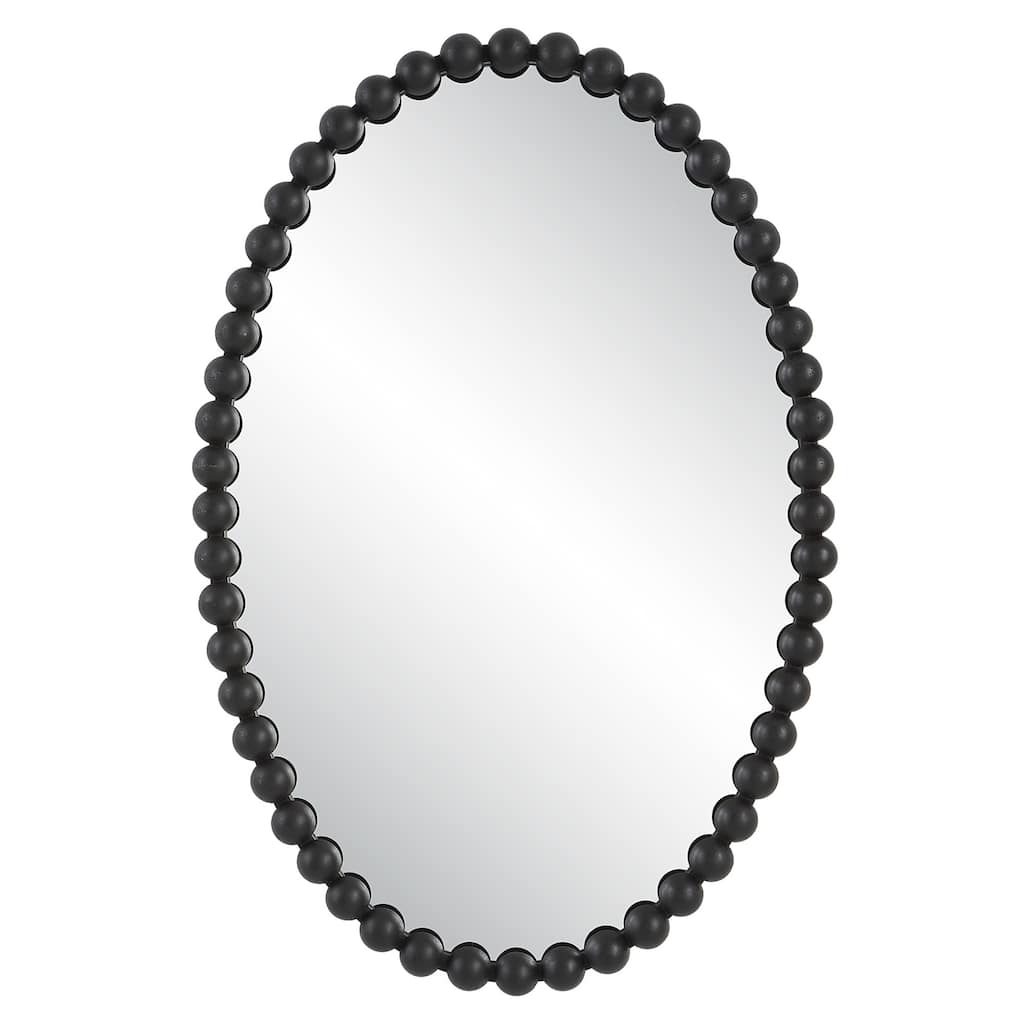 Uttermost 09876 Serna 20" W x 30" H Oval Framed Bathroom Mirror