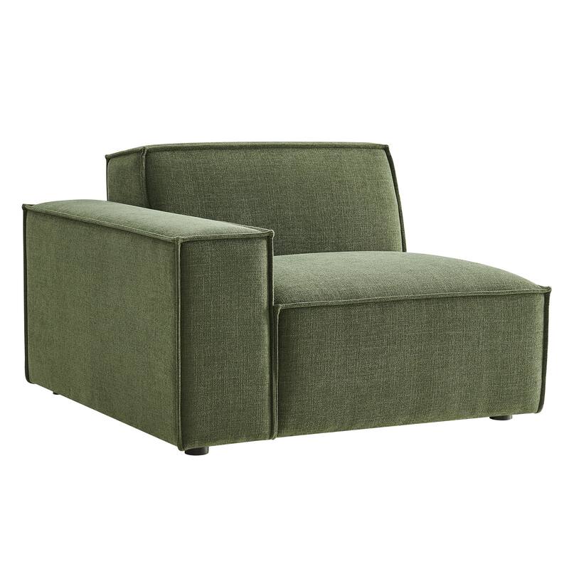 Restore Performance Fabric Upholstered Left-Facing Modular Lounge Chair
