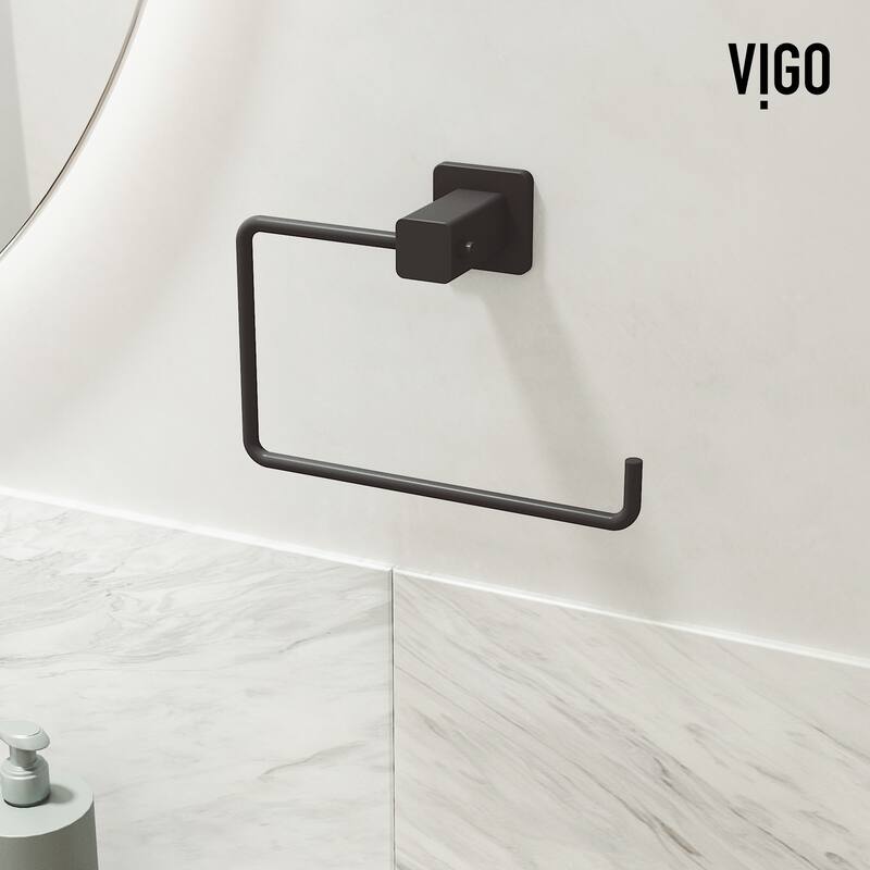 VIGO Meridian 3-Piece Bathroom Hardware Accessory Set with 24 in. Towel Bar, Toilet Paper Holder, Hand Towel Holder
