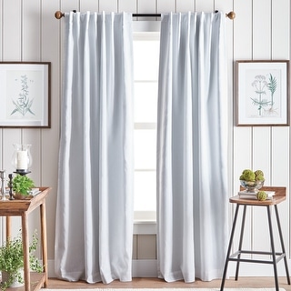 Martha Stewart Lido Linen Back Tab Curtain Panel Pair - On Sale - Bed ...