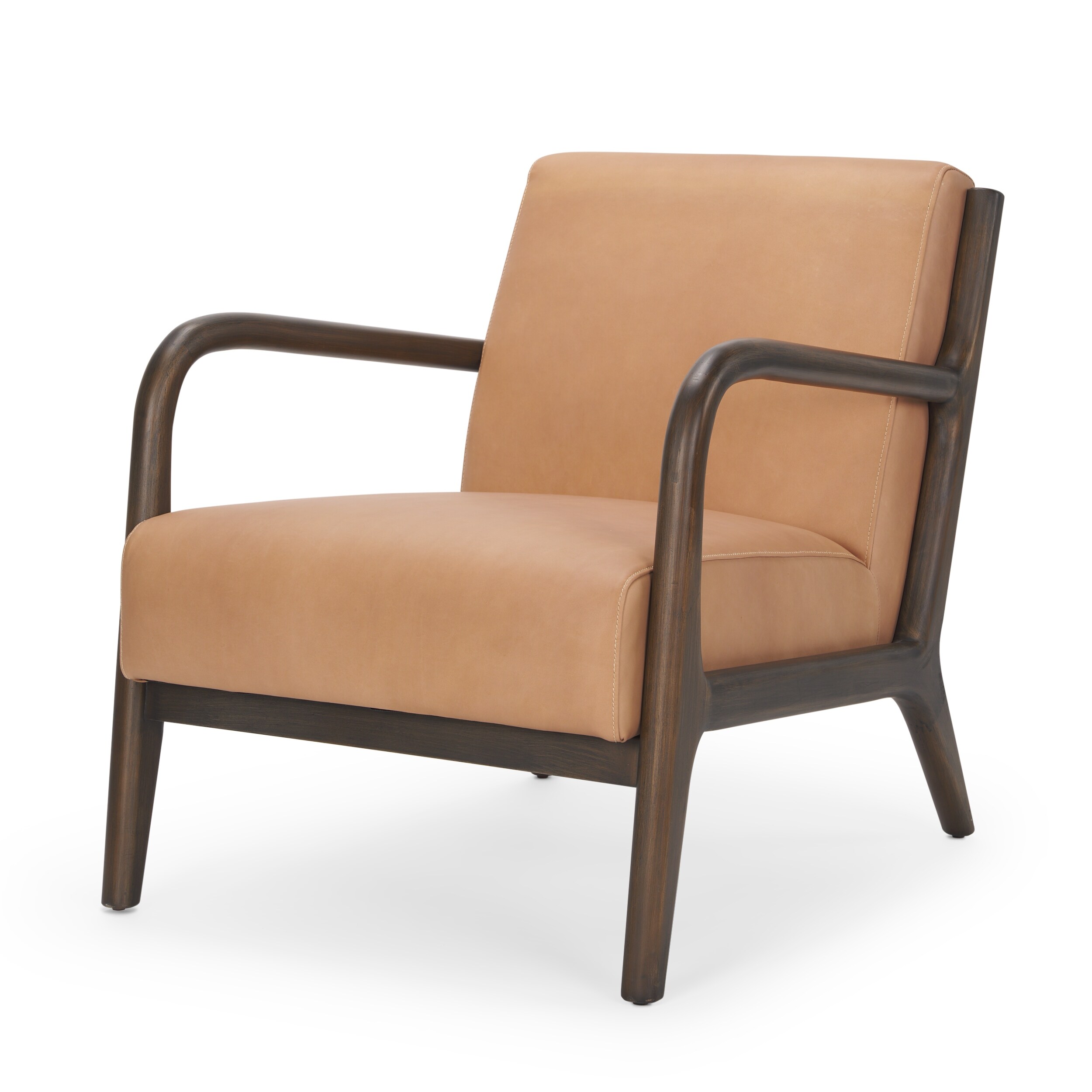Esters wood arm cheap chair leather