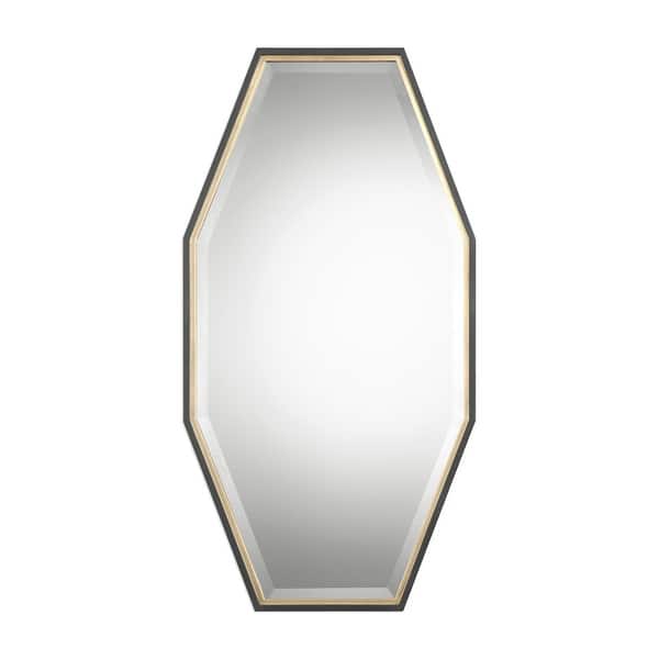 slide 2 of 4, Uttermost Savion 24"W Contemporary Urban Octagon Wall Mirror Metallic Gold Leaf
