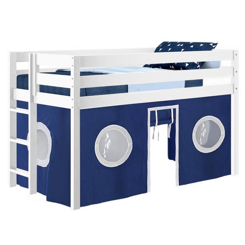 Taylor & Olive Trillium Low Loft Twin Bed with End Ladder