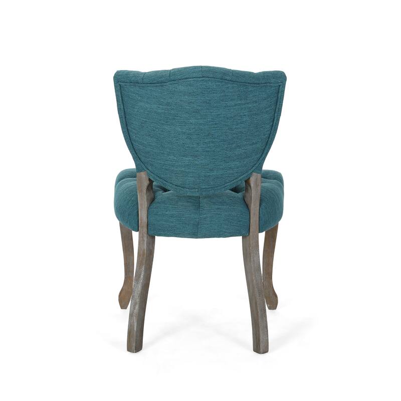 Crosswind Diamond Stitch Fabric Dining Chair by Christopher Knight Home