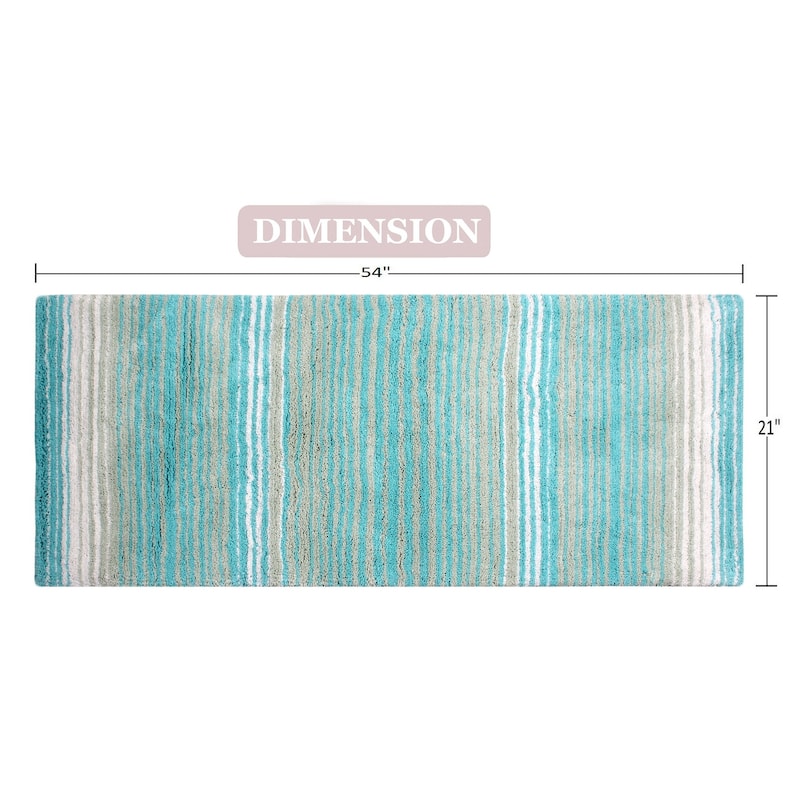 Gradiation Collection Absorbent Cotton Machine Washable Runner Rug