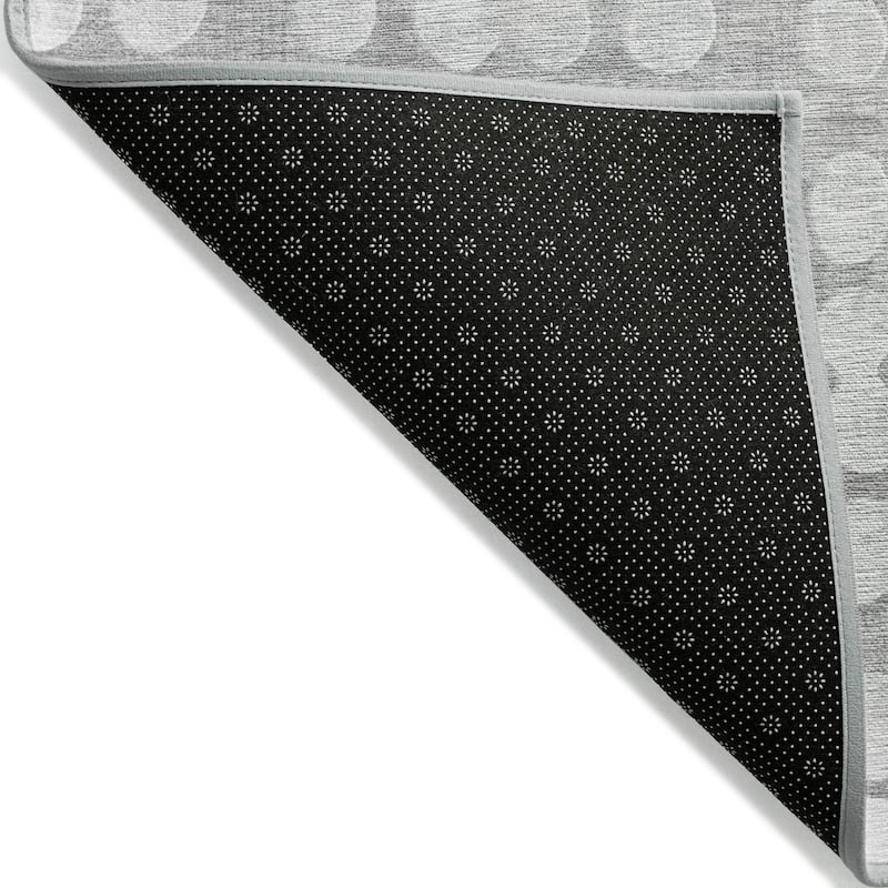 Machine Washable Indoor/ Outdoor Chantille Abstract Dots Rug