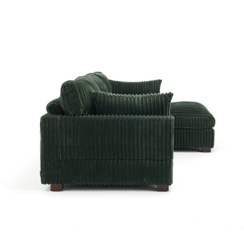 Oversized Plush Modular Sectional Sofa Set L Shaped Couch