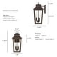 preview thumbnail 4 of 6, Hunter Spring Cove Outdoor Wall Light - Front Porch, Patio, Garage, Pergola - Traditional, Mission - Resists Corrosion!