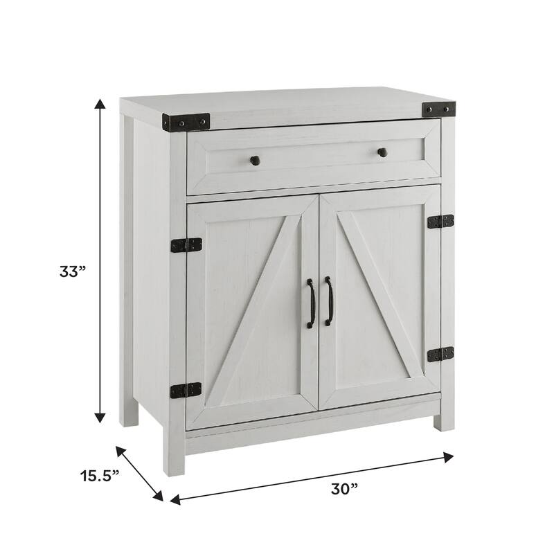 Middlebrook 30-inch Rustic Barn Door Accent Cabinet