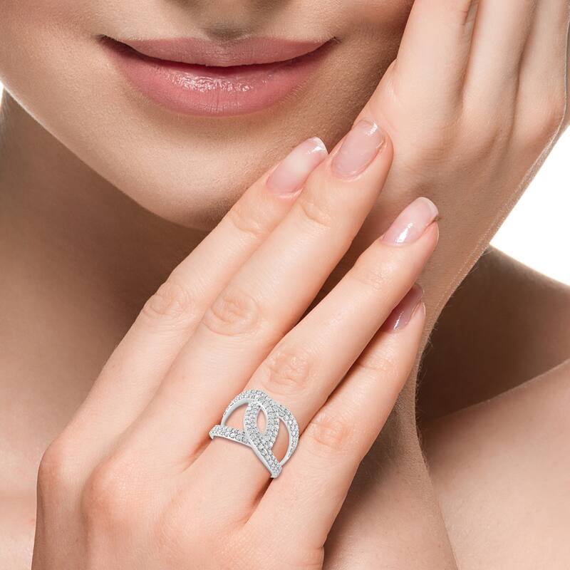 Effy Women's 14K White Gold Diamond Ring
