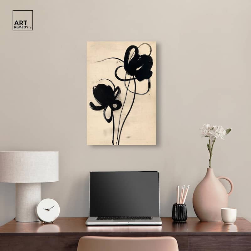 Florals in the Minimal I Canvas by Art Remedy, Gallery Wrapped