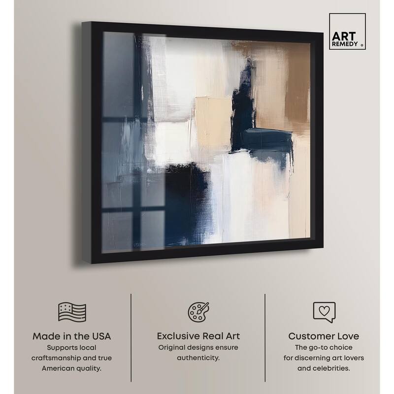 Blue Mood Depth I Shadowbox by Art Remedy