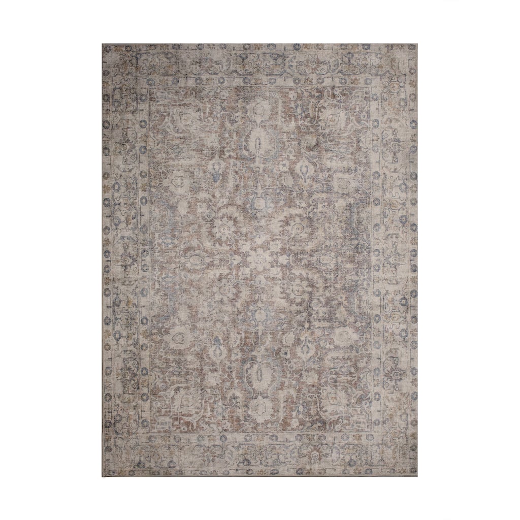Chloe 3'3" x 4' ft Handwoven Indoor Rug, Multicolour - 3'3" x 4' ft