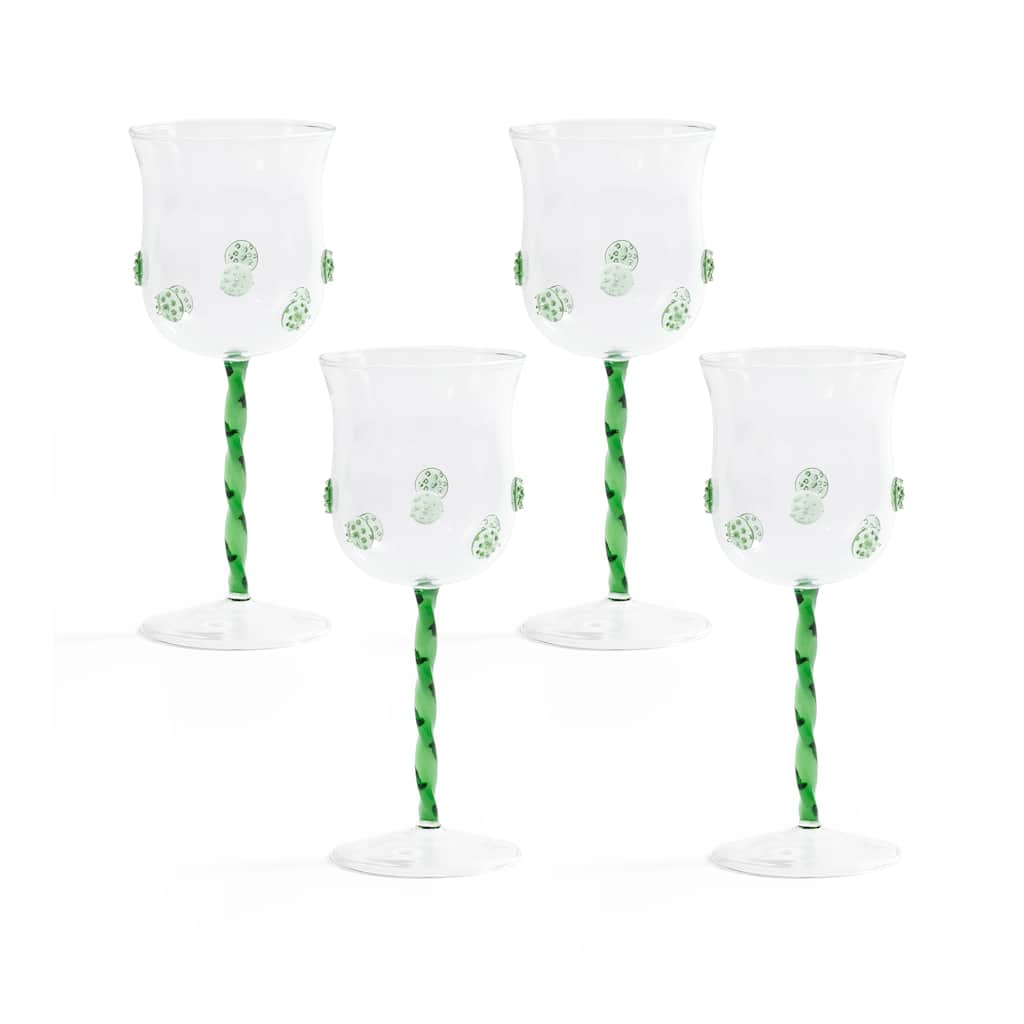 Loire Garden Wine Glasses, Set of 4