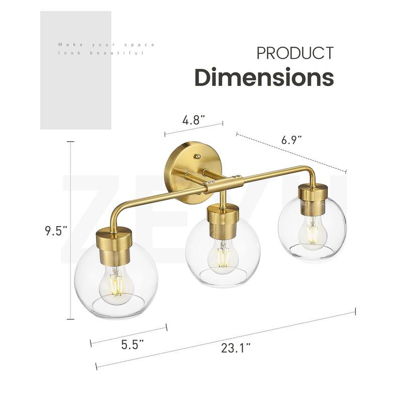 3/4/5 Light Bathroom Vanity Light Fixture