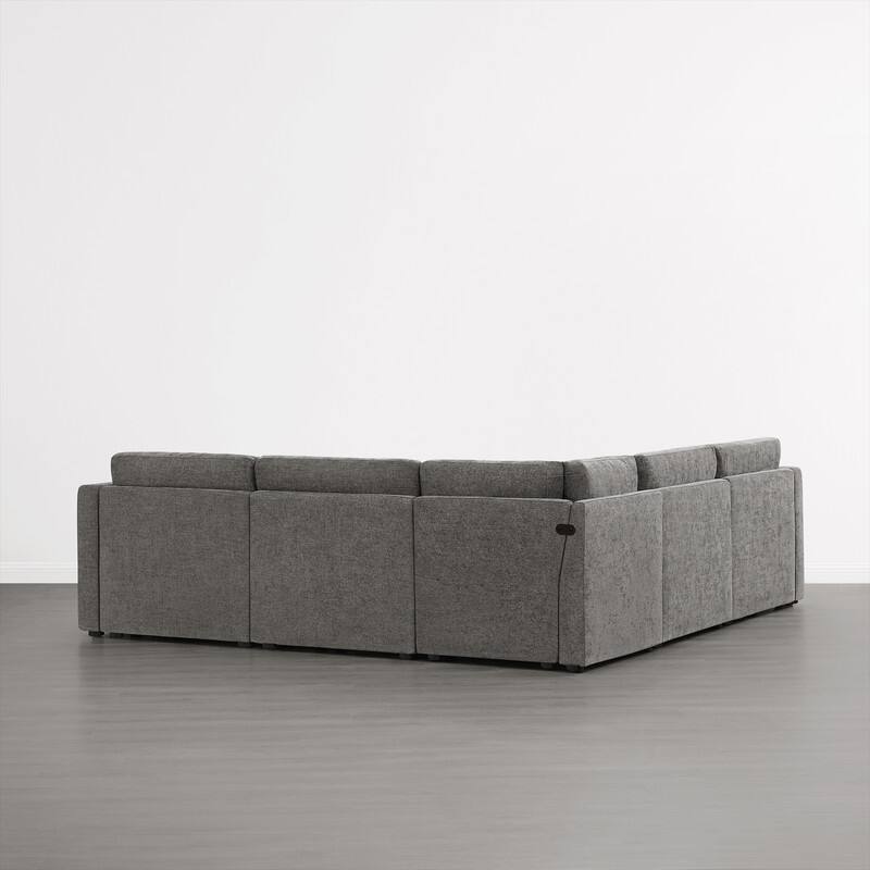 Spruce & Spring Mia Oversized Modular Sectional Fabric Sofa Set
