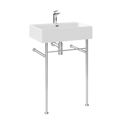 Swiss Madison SM-SK711-10C Claire 24" Square Ceramic, Stainless Steel