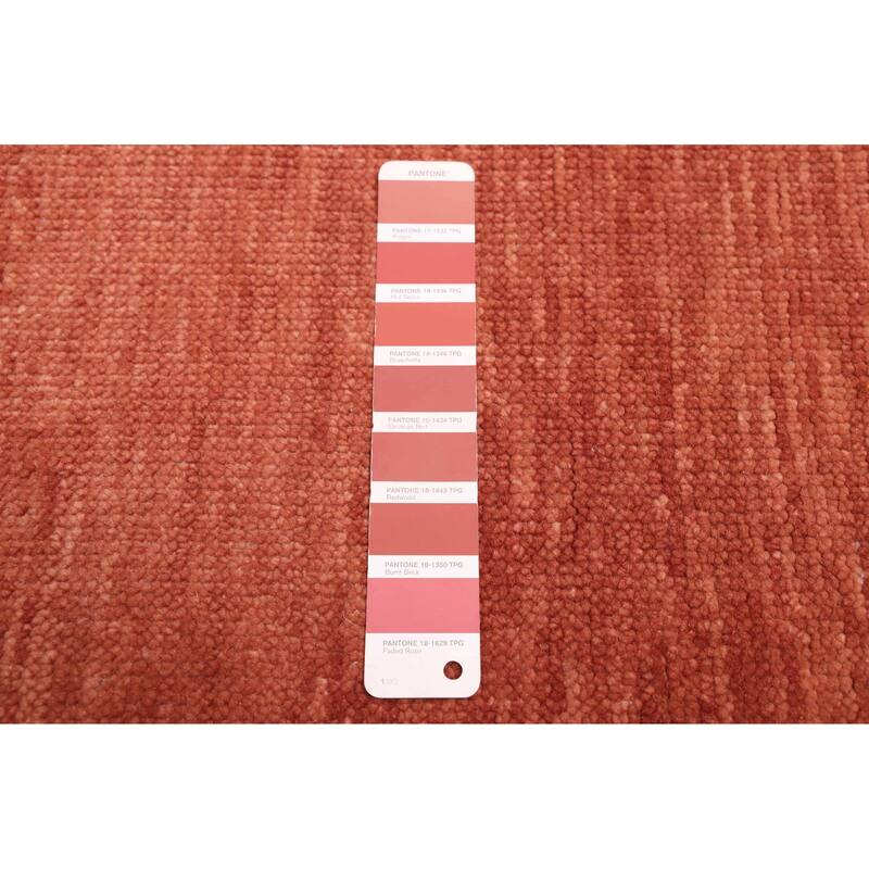 ECARPETGALLERY Hand-knotted Pak Finest Gabbeh Copper Wool Rug - 8'8 x 12'1