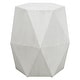 preview thumbnail 1 of 3, Uttermost Volker Geometric Accent Table White - 18"W x 18"H x 16"D