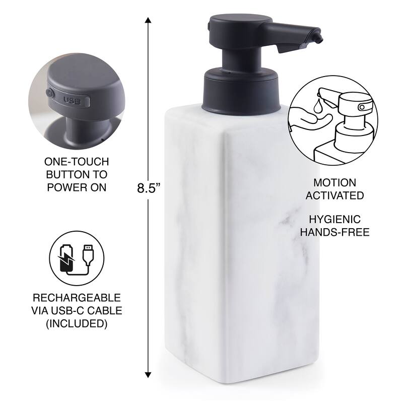 DKNY Touchless Marble Sensor Pump - White