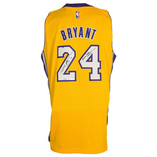 Shop Kobe Bryant Signed La Lakers Swingman Jersey Mamba Out Insc Le 124 Panini Overstock 30098191