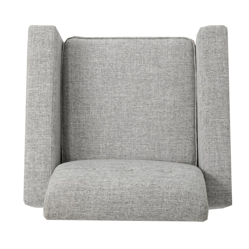 Modern 30.5" Upholstered Club Chair with Sturdy Rubber Wood Legs for Living Room