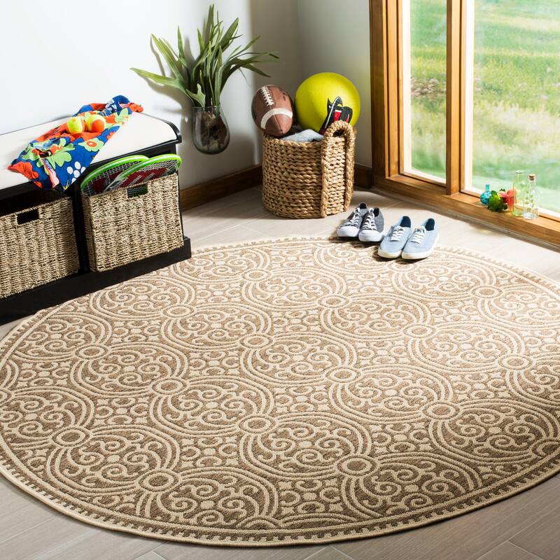 SAFAVIEH Linden Myriame Indoor/ Outdoor Waterproof Patio Backyard Rug