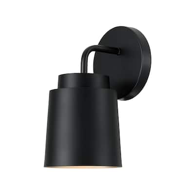 Pratt 1-Light Sconce - 5"W x 9.5"H x 6.25"E
