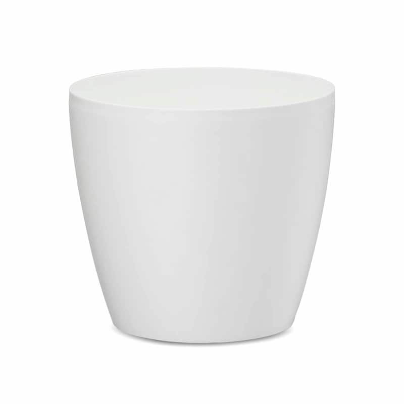 Eva Modern Houseplant Pot, Large Modern Pots for Indoor Plants - 18 in - Alpine white