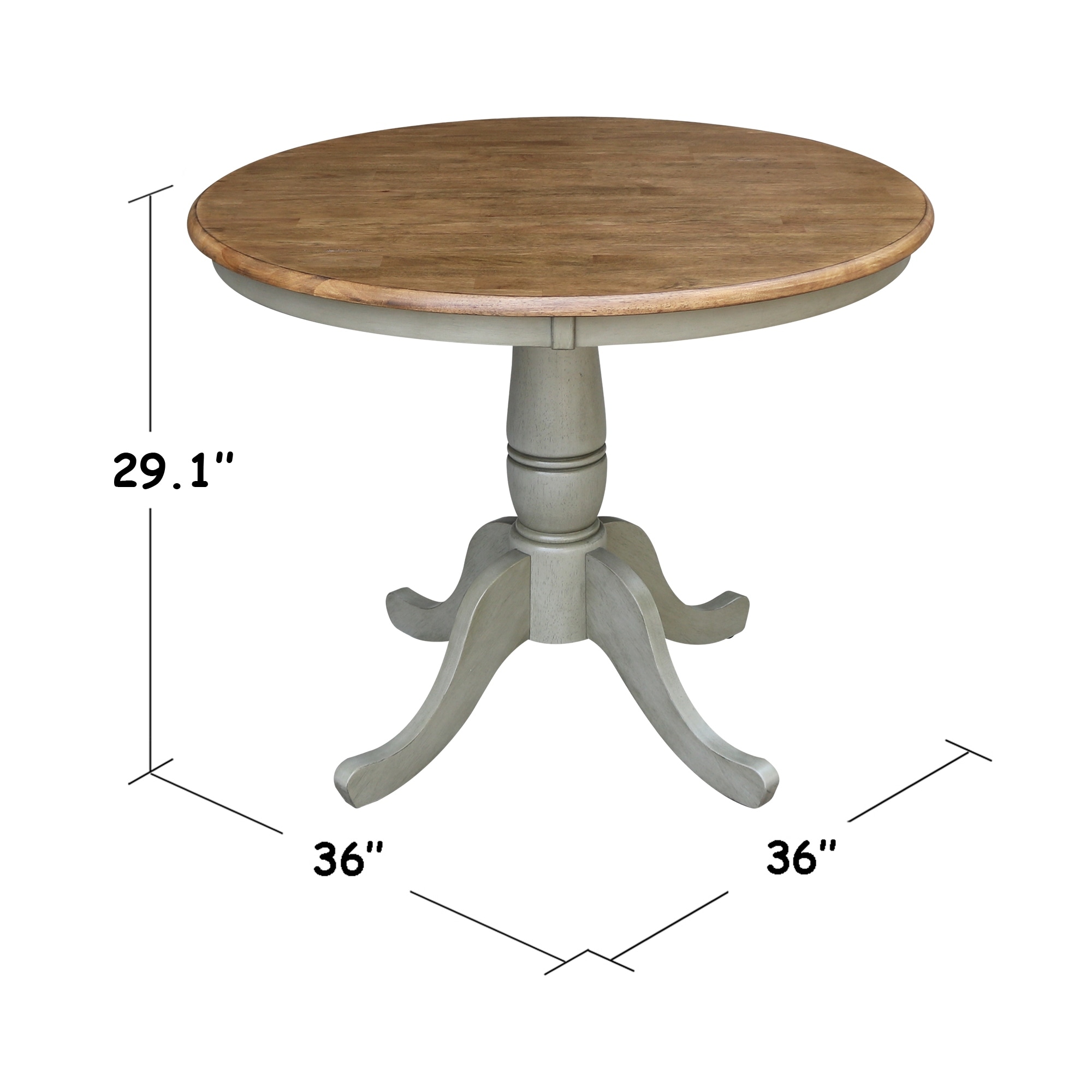 36 inch pedestal on sale dining table