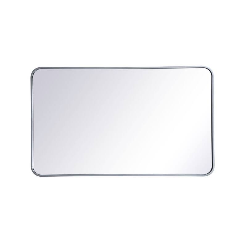 Elegant Lighting MR802440 Evermore 40" W x 24" H Contemporary - Silver