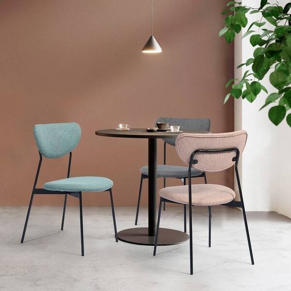 slide 2 of 35, Modern Metal Open Back Design Dining Chairs, Set of 2