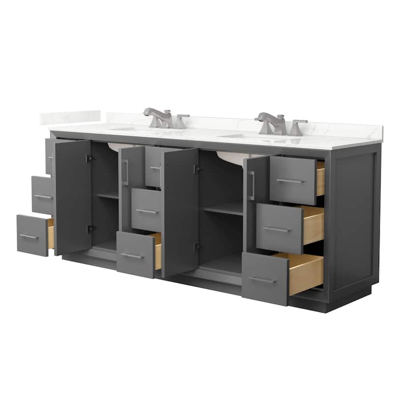 Wyndham Collection WCF414184D-QTZ-US3MXX Strada 84" Free Standing