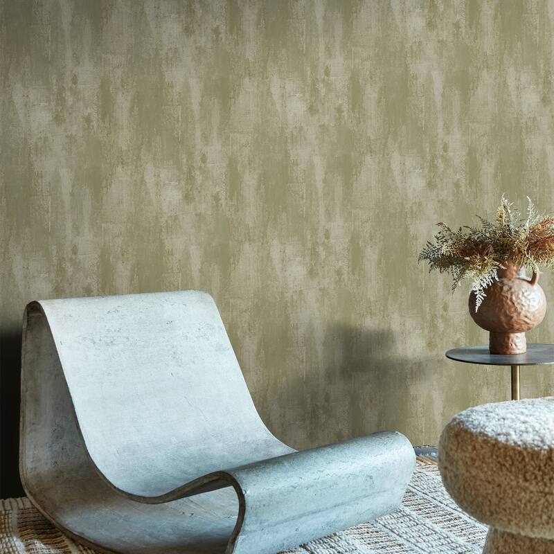 Oxidized Opulence Misted Sage Wallpaper