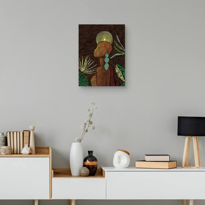 Vea (brown) Canvas Art Print
