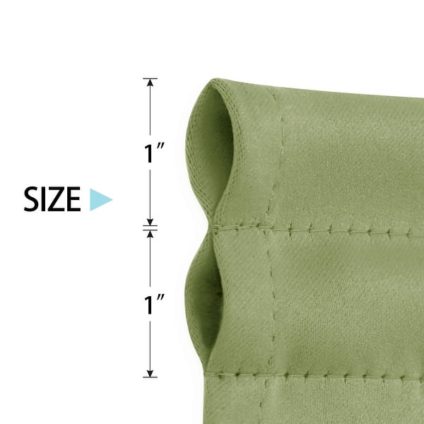 dimension image slide 5 of 13, Deconovo French Door Curtain with Rod Pocket and Tieback 1 Panel