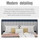 preview thumbnail 52 of 88, AUFANK Upholstered Platform Bed Frame with Headboard Wooden Slats Support