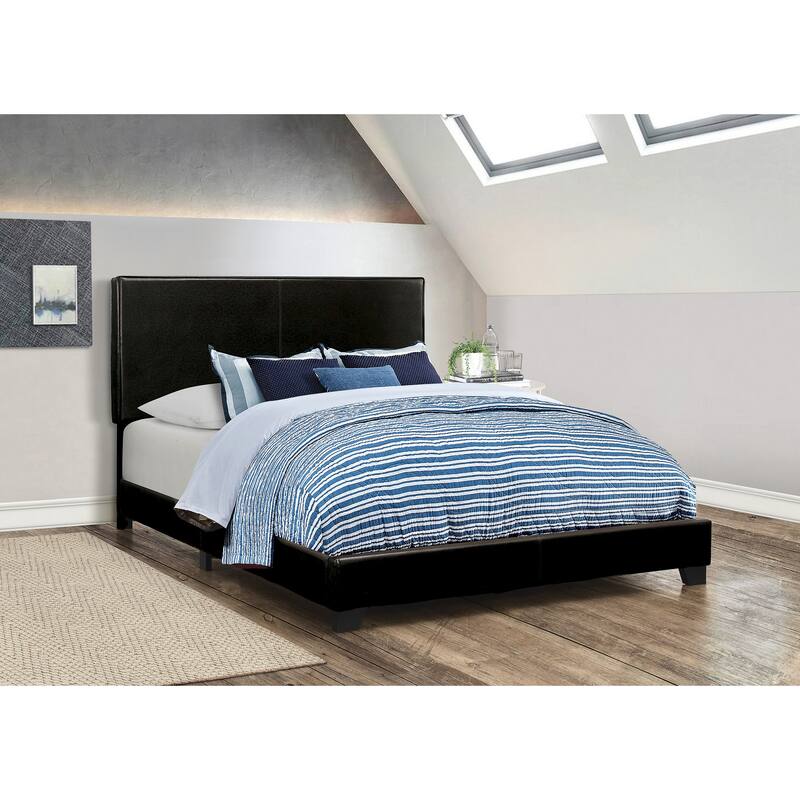 Warwick Upholstered Panel Bed - Black - King