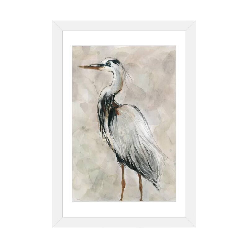 iCanvas "Crane at Dusk II" by Carol Robinson - White - 32x24x1