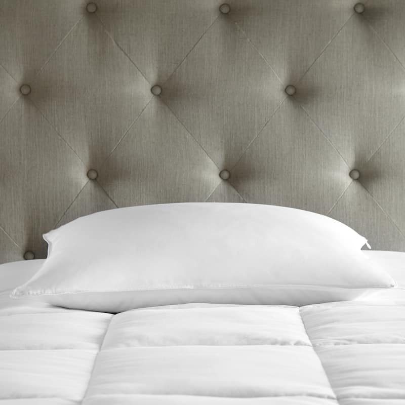 Soft White Goose Down Hypoallergenic Stomach Sleeper Pillow
