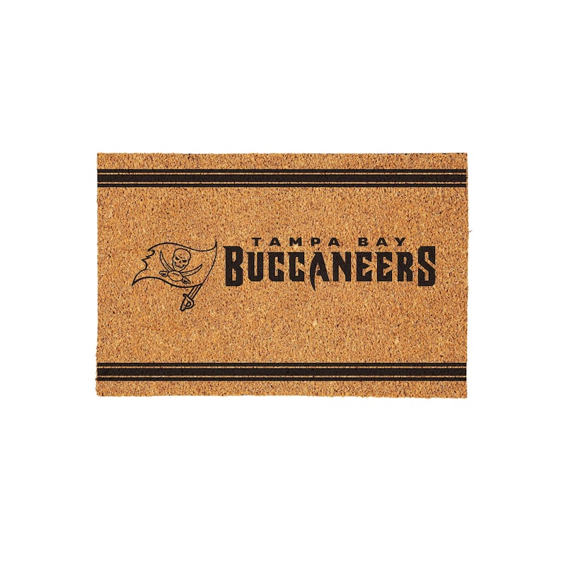 Tampa Bay Buccaneers Monochrome Indoor/Outdoor Coir Door Mat