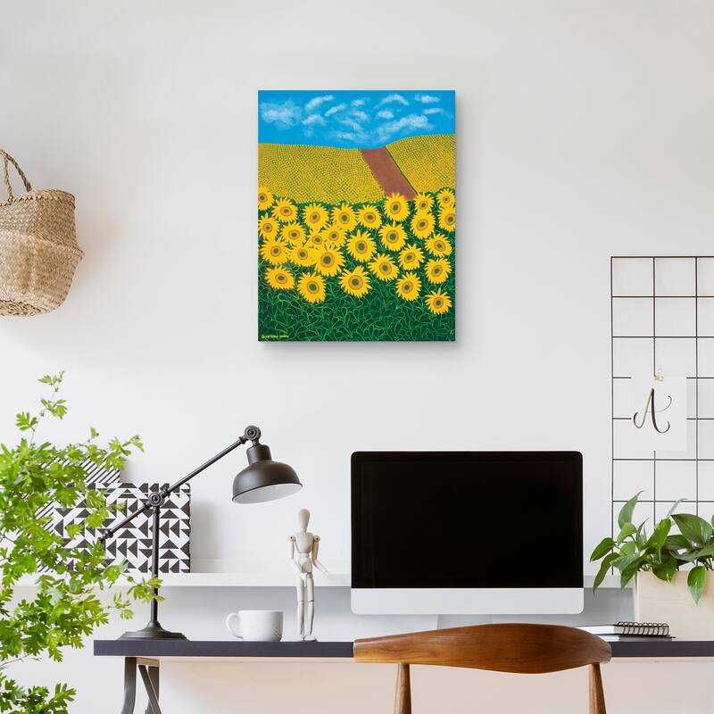 Tuscan Sunflowers by Synthia SAINT JAMES Canvas Art Print