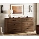 preview thumbnail 45 of 71, WAMPAT Mid Century Modern Dresser, 31.9" Tall Storage Cabinet with Drawers Dark Brown - 6-drawer