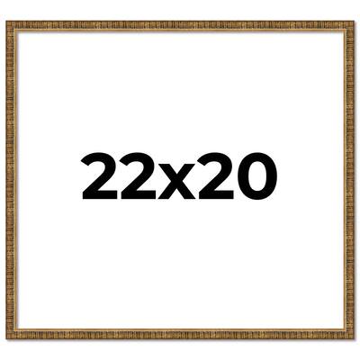 22x20 Frame Gold Kingsley Distressed Solid Wood Picture Frame Width