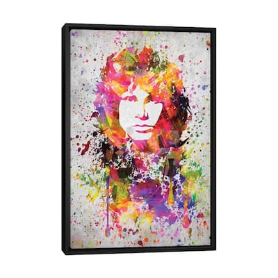 iCanvas "Jim Morrison" by Aged Pixel Framed Canvas Print