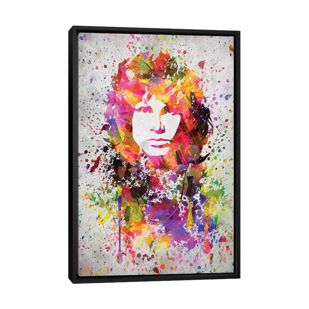 iCanvas "Jim Morrison" by Aged Pixel Framed Canvas Print
