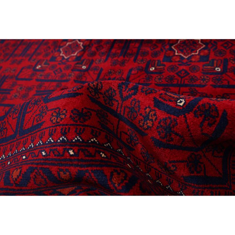 ECARPETGALLERY Hand-knotted Finest Khal Mohammadi Red Wool Rug - 6'10 x 10'2