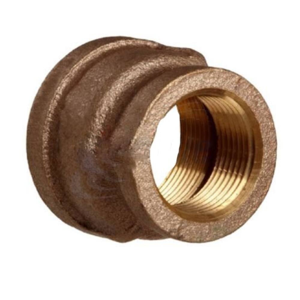 0.5 in. x 0.375 in. Round Bronze Reducing Coupling