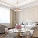 preview thumbnail 5 of 10, Modern Glam 5-Light Globe Cluster Chandeliers Glass Kitchen Island Pendant Lighting for Dining Room - D 16.5'' x H 85''